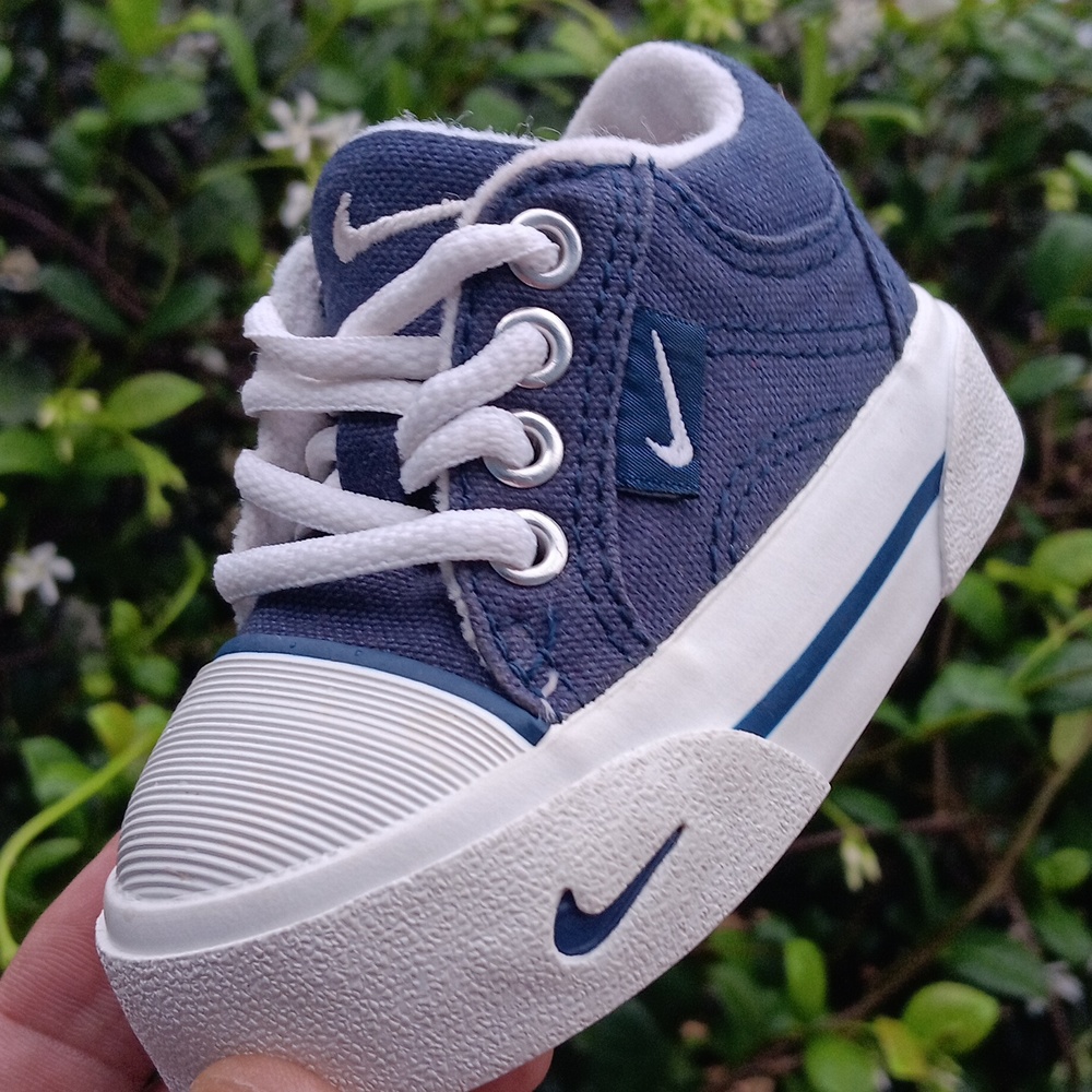 Rare Vintage 90s Nike Baby Hermosa Canvas Size 2C #850154-411 Shoes - Picture 3 of 17